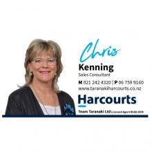 Chris Kenning - Harcourts advertisement
